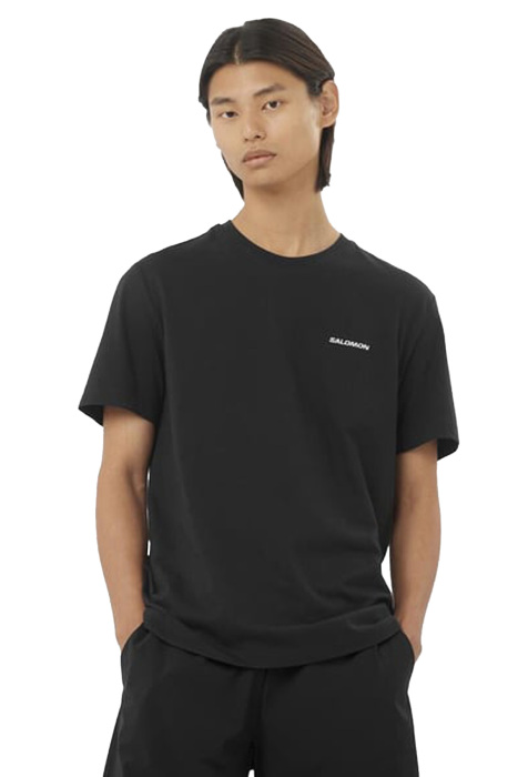 Salomon Logo Tee Erkek T-Shirt - LC2526200 Siyah - 2