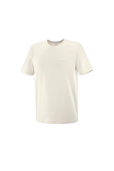 Salomon Logo Tee Erkek T-Shirt - LC2526300 Ekru - 1