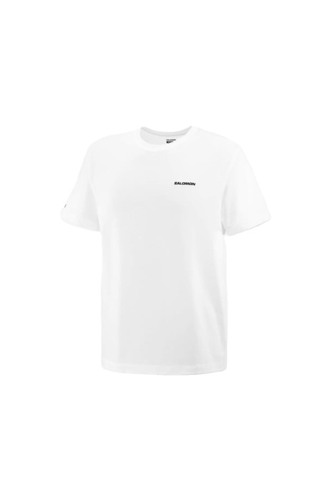 Salomon Logo Tee Erkek T-Shirt - LC2526400 Beyaz - 1
