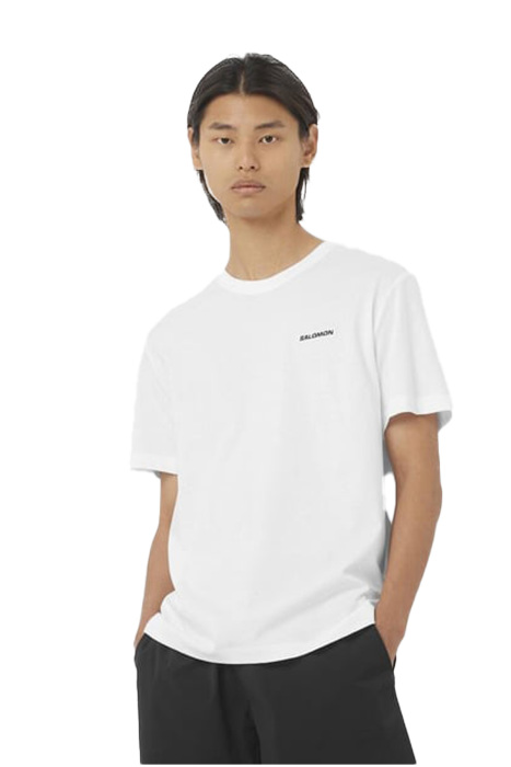 Salomon Logo Tee Erkek T-Shirt - LC2526400 Beyaz - 2