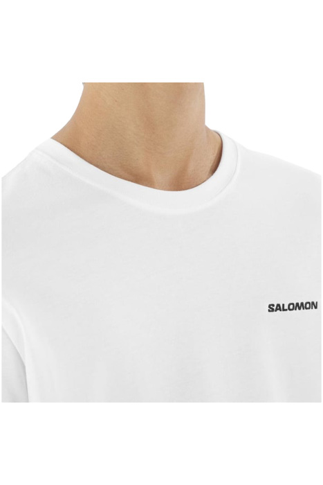 Salomon Logo Tee Erkek T-Shirt - LC2526400 Beyaz - 4