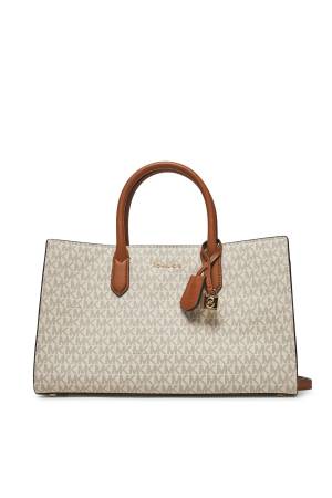 Scarlett Kadın Çanta - 30F4GETS2B Krem/Taba - Michael Kors