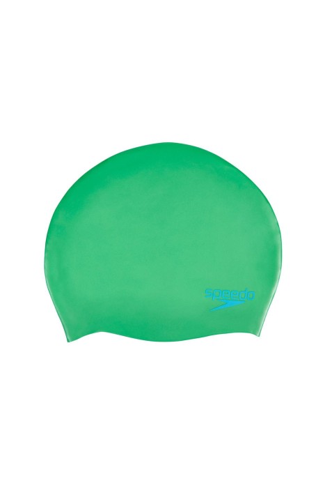 Speedo - Silikon Çocuk Yüzücü Bonesi - 8-70990C549 Yeşil/Mavi