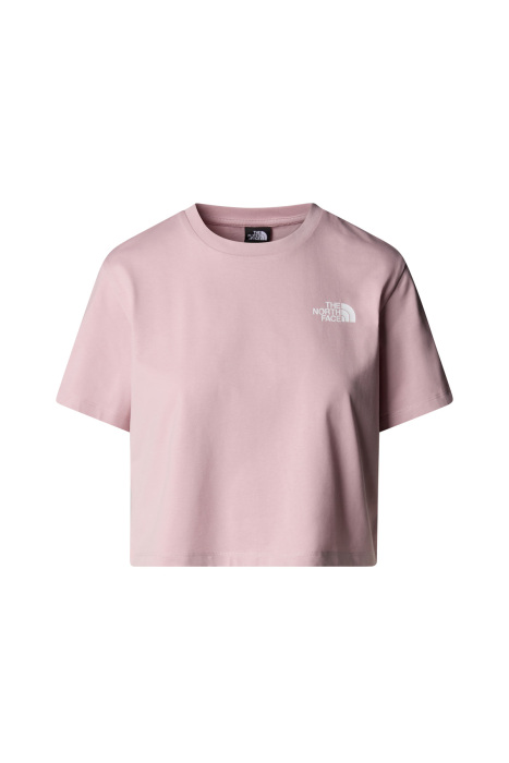 Simple Dome Cropped Slim Tee Kadın T-Shirt - NF0A87U4 Pudra Pembe - 1