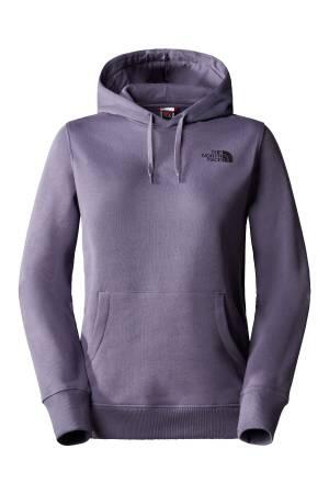 Simple Dome Kapüşonlu Kadın SweatShirt - NF0A7X2T Koyu Gri - 1