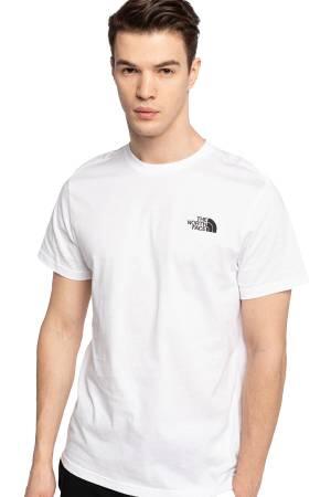 Simple Dome Tee - Eu Erkek T-Shirt - NF0A2TX5 Beyaz - Thumbnail