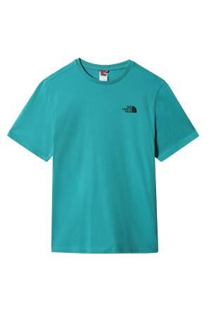 Simple Dome Tee - Eu Erkek T-Shirt - NF0A2TX5 Yeşil/Siyah - Thumbnail