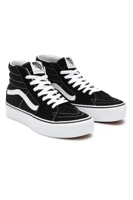 Vans - Sk8-Hi Platform 2.0 Süet Unisex Ayakkabı - VN0A3TKN Siyah/Beyaz