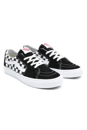 Sk8-Low Unisex Ayakkabı - VN0A4UUK Siyah/Beyaz Desenli - Vans