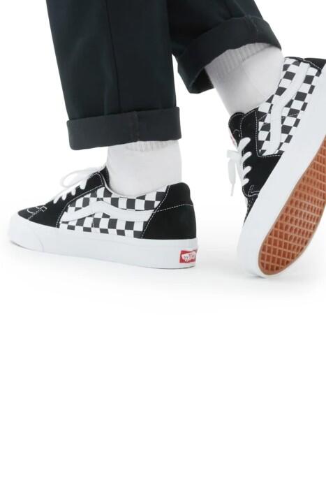 Sk8-Low Unisex Ayakkabı - VN0A4UUK Siyah/Beyaz Desenli - 3