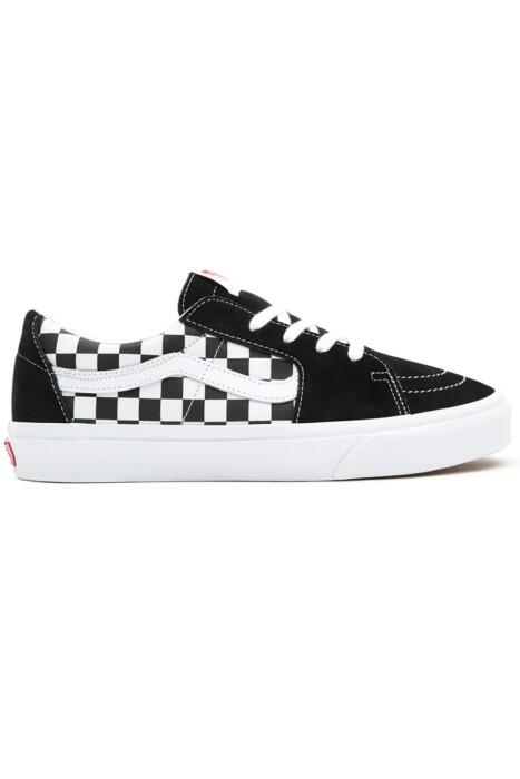 Sk8-Low Unisex Ayakkabı - VN0A4UUK Siyah/Beyaz Desenli