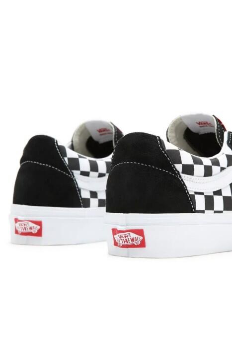 Sk8-Low Unisex Ayakkabı - VN0A4UUK Siyah/Beyaz Desenli - 7