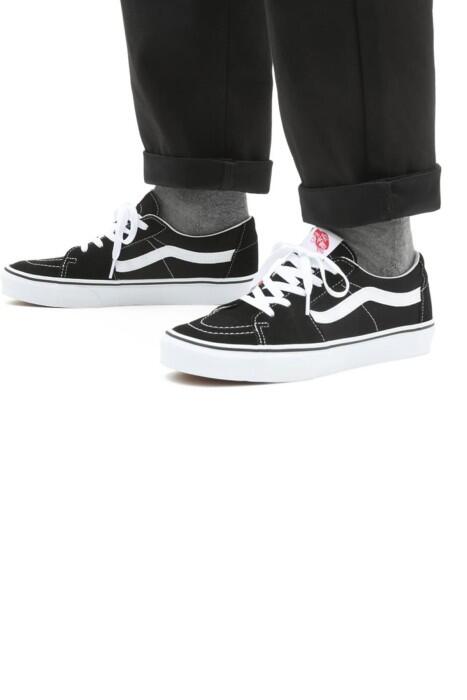 Sk8-Low Unisex Ayakkabı - VN0A4UUK Siyah/Beyaz