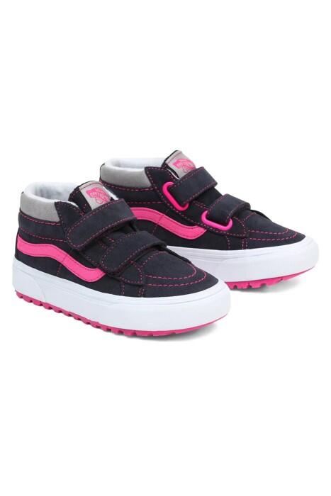 Vans - Sk8-Mid Reissue V Mte-1 Çocuk Ayakkabısı - VN0A5KRO Lacivert/Pembe