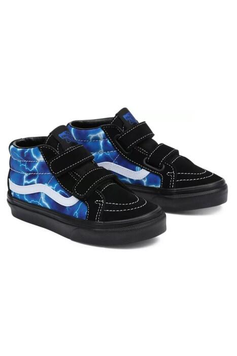 Vans - Sk8-Mid Reissue V Unisex Çocuk Ayakkabı - VN0A38HH Siyah/Mavi