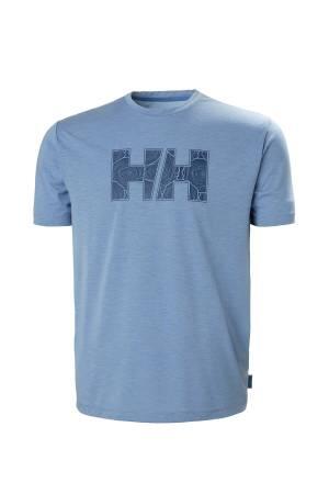 Skog Recycled Graphic Erkek T-Shirt - 63082 Açık Mavi - 2
