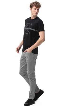 Slim Fit Erkek Pantolon - P01011T Gri - Thumbnail