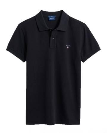 Slim Fit Pique Erkek Polo T-Shirt - 2202 Siyah - Thumbnail
