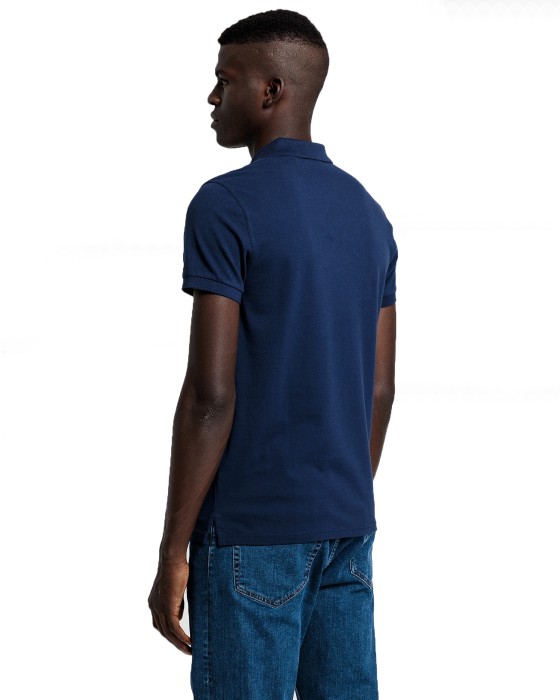 Slim Fit Pique Erkek Polo T-Shirt - 2202 Lacivert