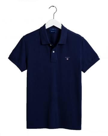 Slim Fit Pique Erkek Polo T-Shirt - 2202 Lacivert - Thumbnail