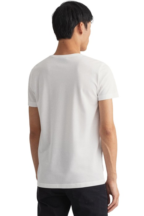 Slim Pique Ss Erkek T-Shirt - 2023017 Beyaz
