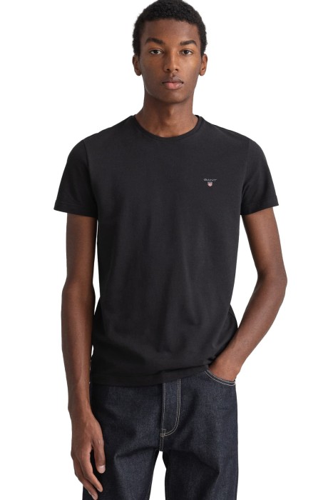 Gant - Slim Pique Ss Erkek T-Shirt - 2023017 Siyah