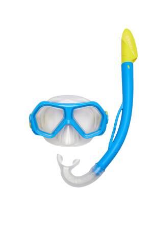 Speedo Çocuk Maske & Şnorkel Set - SOL24004C-CBEY Mavi/Sarı Mavi/Sarı