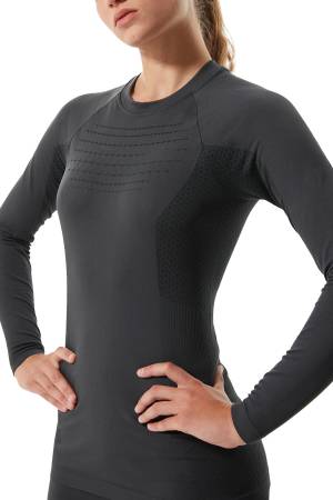 Sport L/S Crew Neck Kadın Uzun Kollu T-Shirt - NF0A3Y2E Asfalt Gri/Siyah - The North Face