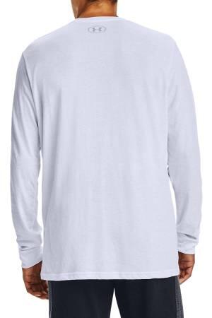 Sportstyle Left Chest Uzun Kollu Erkek T-Shirt - 1329585 Beyaz/Gri - 2