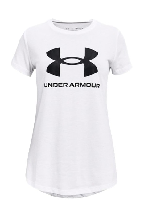 Under Armour - Sportstyle Logo Ss Kız Çocuk T-Shirt - 1361182 Beyaz