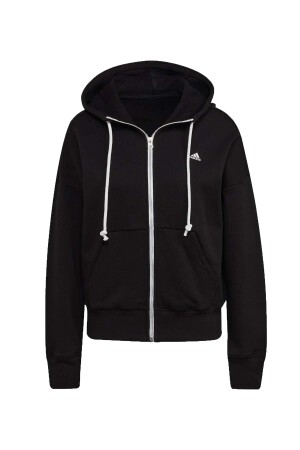 Sportswear Stadium Kadın Tam Fermuarlı SweatShirt - H45476 Siyah - EU-Adidas