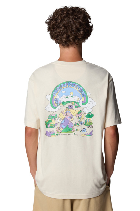 Ss Clean Traıls Oversızed Tee Unisex T-Shirt - NF0A8C2T Krem - 1