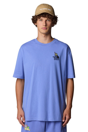 Ss Clean Traıls Oversızed Tee Unisex T-Shirt - NF0A8C2T Mavi - 2