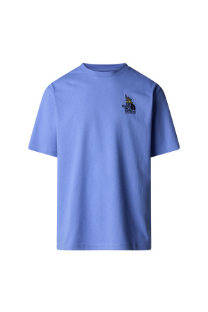 Ss Clean Traıls Oversızed Tee Unisex T-Shirt - NF0A8C2T Mavi - 4
