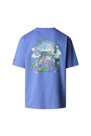 Ss Clean Traıls Oversızed Tee Unisex T-Shirt - NF0A8C2T Mavi - 5