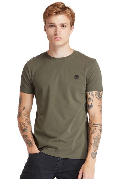 Timberland - Ss Dun-River Crew T Erkek T-Shirt - TB0A2BPR Koyu Yeşil