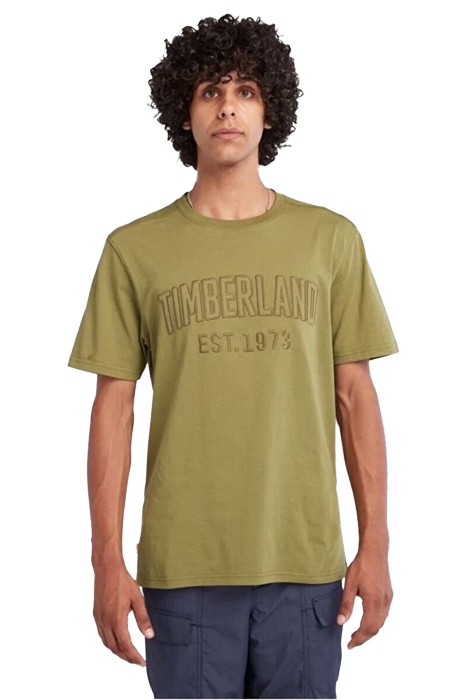 Timberland - Ss Modern Wash Brand Carrier Tee Regular Erkek T-Shirt - TB0A6669 Haki
