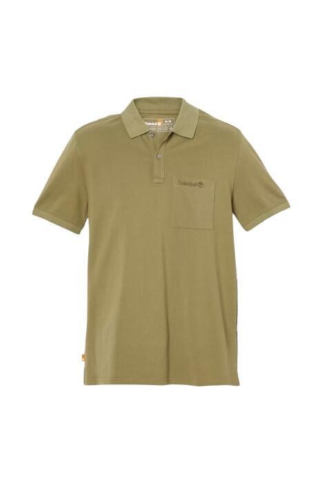 Ss Modern Wash Pocket Erkek Polo T-Shirt - TB0A65P1 Haki - 3