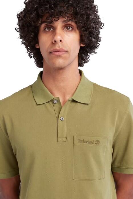 Ss Modern Wash Pocket Erkek Polo T-Shirt - TB0A65P1 Haki - 4