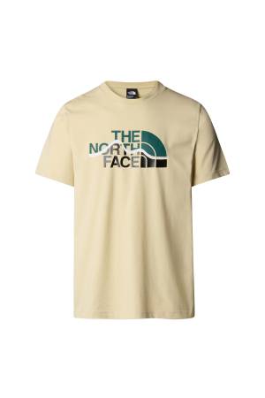 S/S Mountain Line Tee Erkek T-Shirt - NF0A87NT Gri - 1