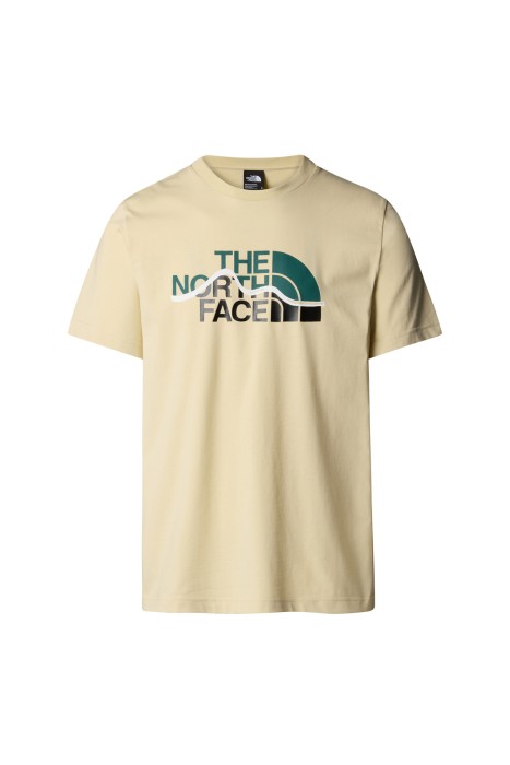 S/S Mountain Line Tee Erkek T-Shirt - NF0A87NT Gri - 1