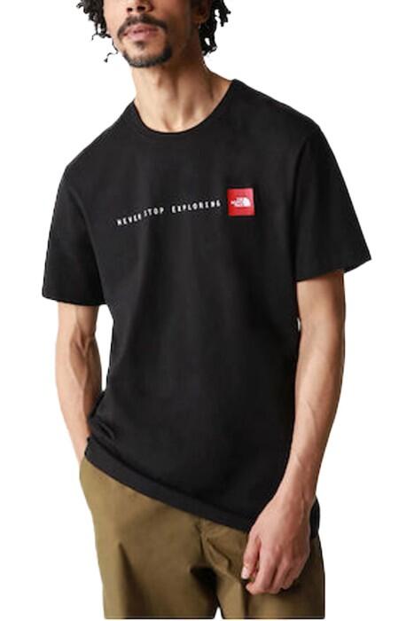 S/S Never Stop Exploring Tee Erkek T-Shirt - NF0A7X1M Siyah - 1