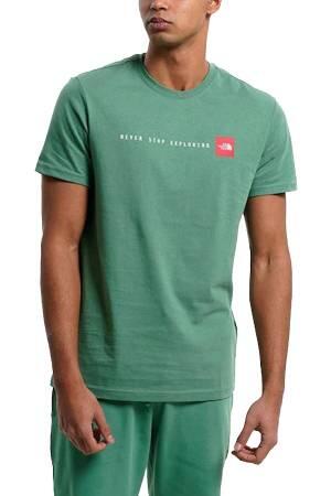 S/S Never Stop Exploring Tee Erkek T-Shirt - NF0A7X1M Yeşil - 1