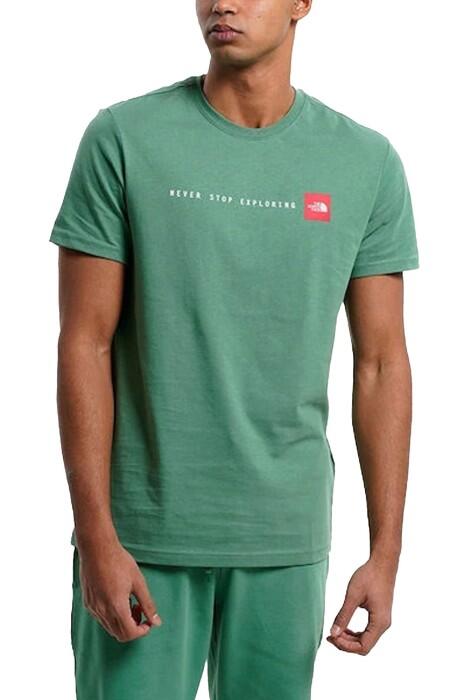 S/S Never Stop Exploring Tee Erkek T-Shirt - NF0A7X1M Yeşil - 1