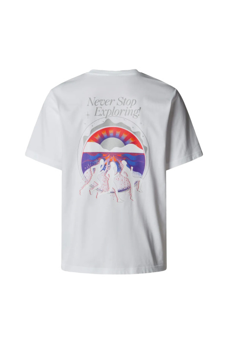Ss Never Stop Relaxed Tee Unisex T-Shirt - NF0A8C3A Beyaz - 2
