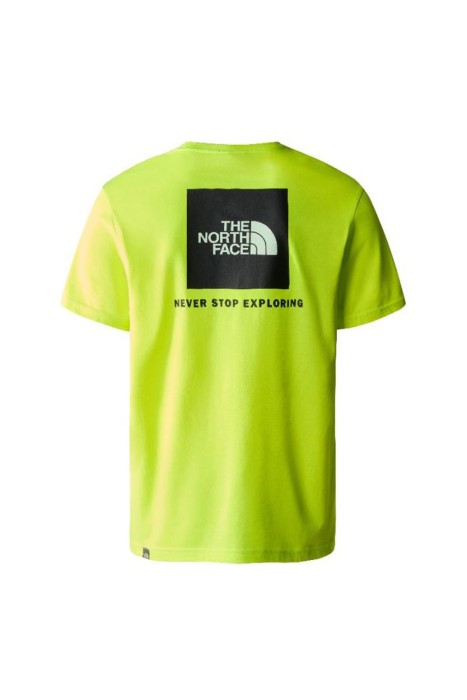 S/S Redbox Tee Erkek T-Shirt - NF0A2TX2 Siyah/Neon Sarı
