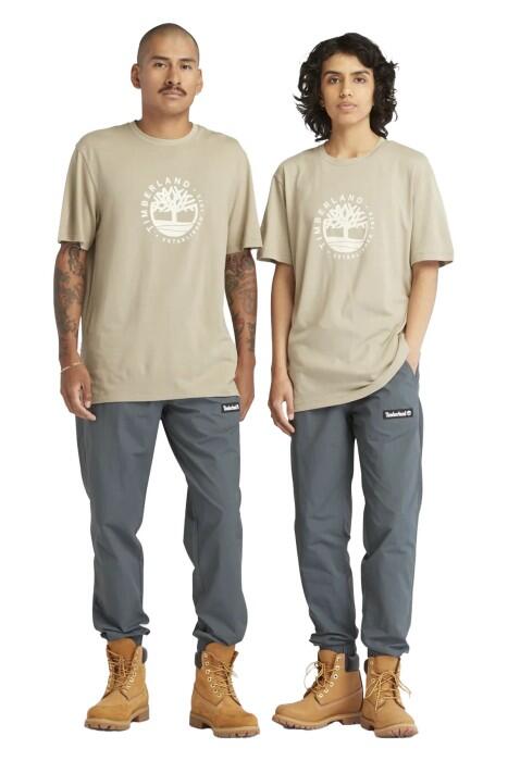Ss Refibra Logo Graphic Tee Regular Erkek T-Shirt - TB0A65XS Bej - 2