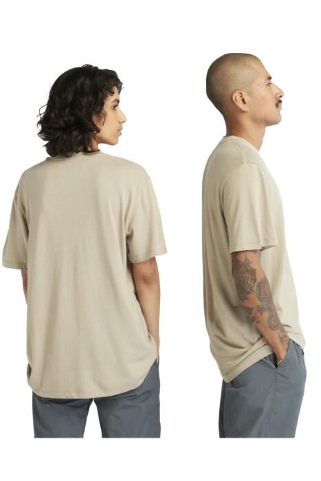 Ss Refibra Logo Graphic Tee Regular Erkek T-Shirt - TB0A65XS Bej - 4