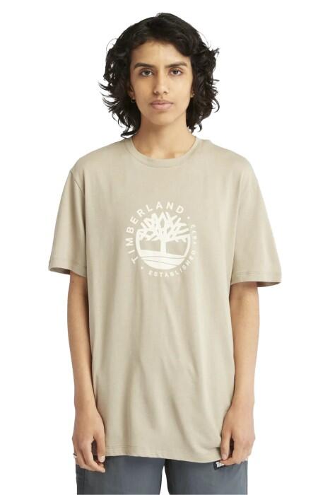 Ss Refibra Logo Graphic Tee Regular Erkek T-Shirt - TB0A65XS Bej - 5