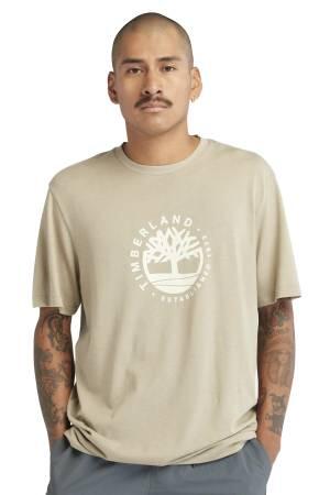Ss Refibra Logo Graphic Tee Regular Erkek T-Shirt - TB0A65XS Bej - 6